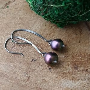 925 STERLING SILVER PEARL EARRINGS